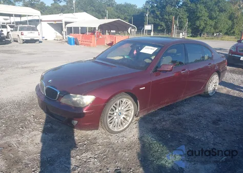 2008 BMW 750Li Li из США, поврежденный, VIN WBAHN83568DT77847